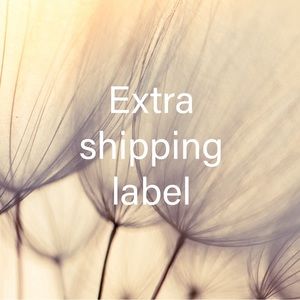 Extra shipping label